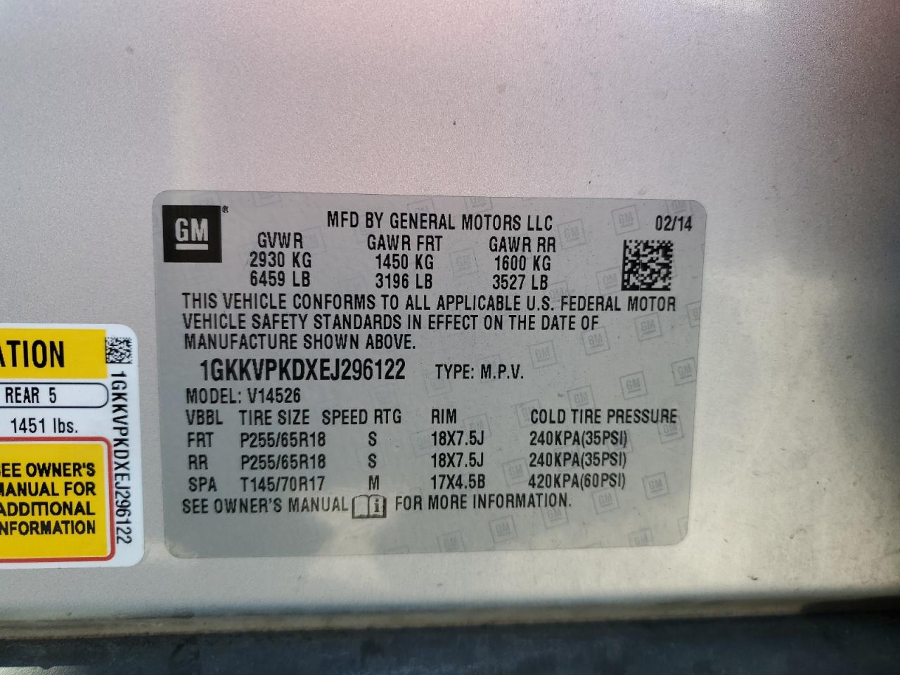 2014 GMC Acadia - Image 13