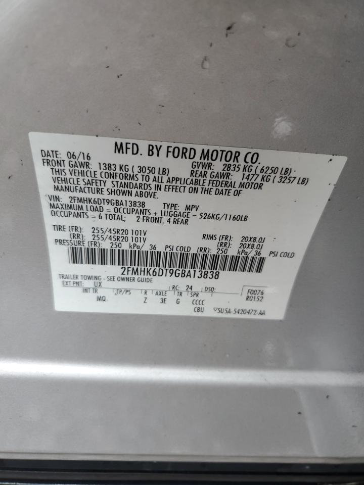 2FMHK6DT9GBA13838 2016 Ford Flex Limited