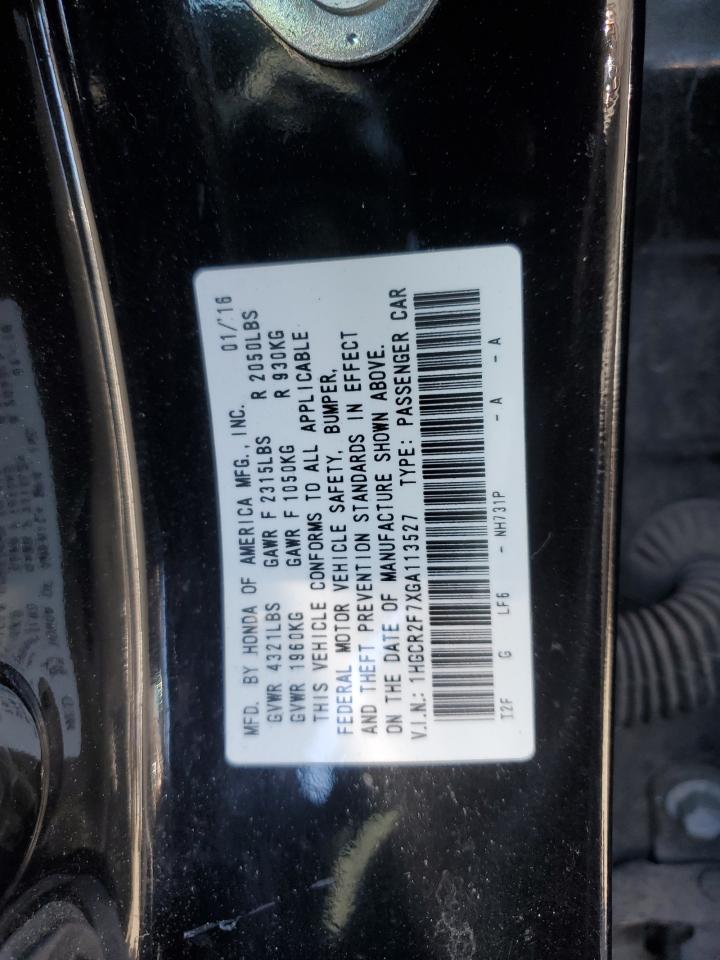 1HGCR2F7XGA113527 2016 HONDA ACCORD - Image 12