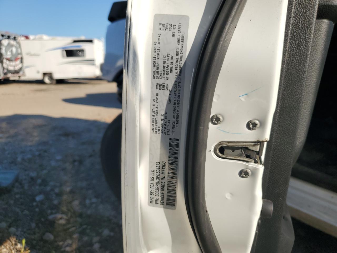 2023 Ram 3500 Tradesman VIN: 3C63RRGL3PG604873 Lot: 71865884