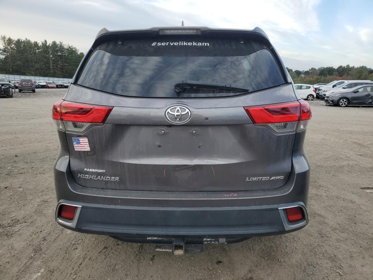 2017 Toyota Highlander Limited VIN: 5TDDZRFH1HS480762 Lot: 74446094