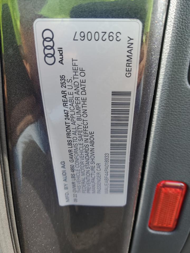 2023 Audi A4 Premium Plus 45 VIN: WAUEABF44PA018933 Lot: 74561664