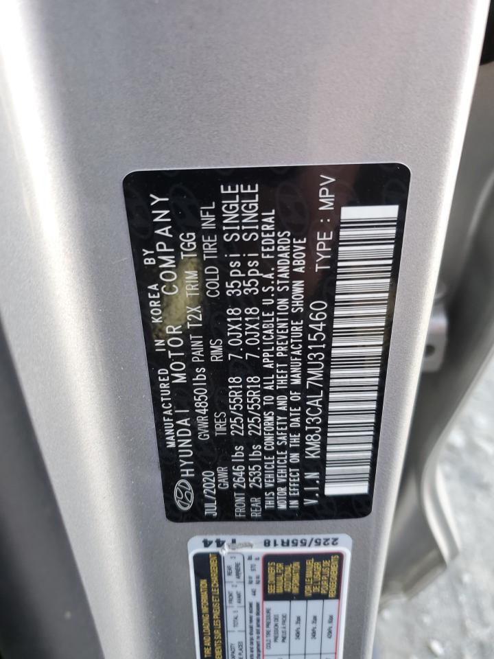 KM8J3CAL7MU315460 2021 HYUNDAI TUCSON - Image 13