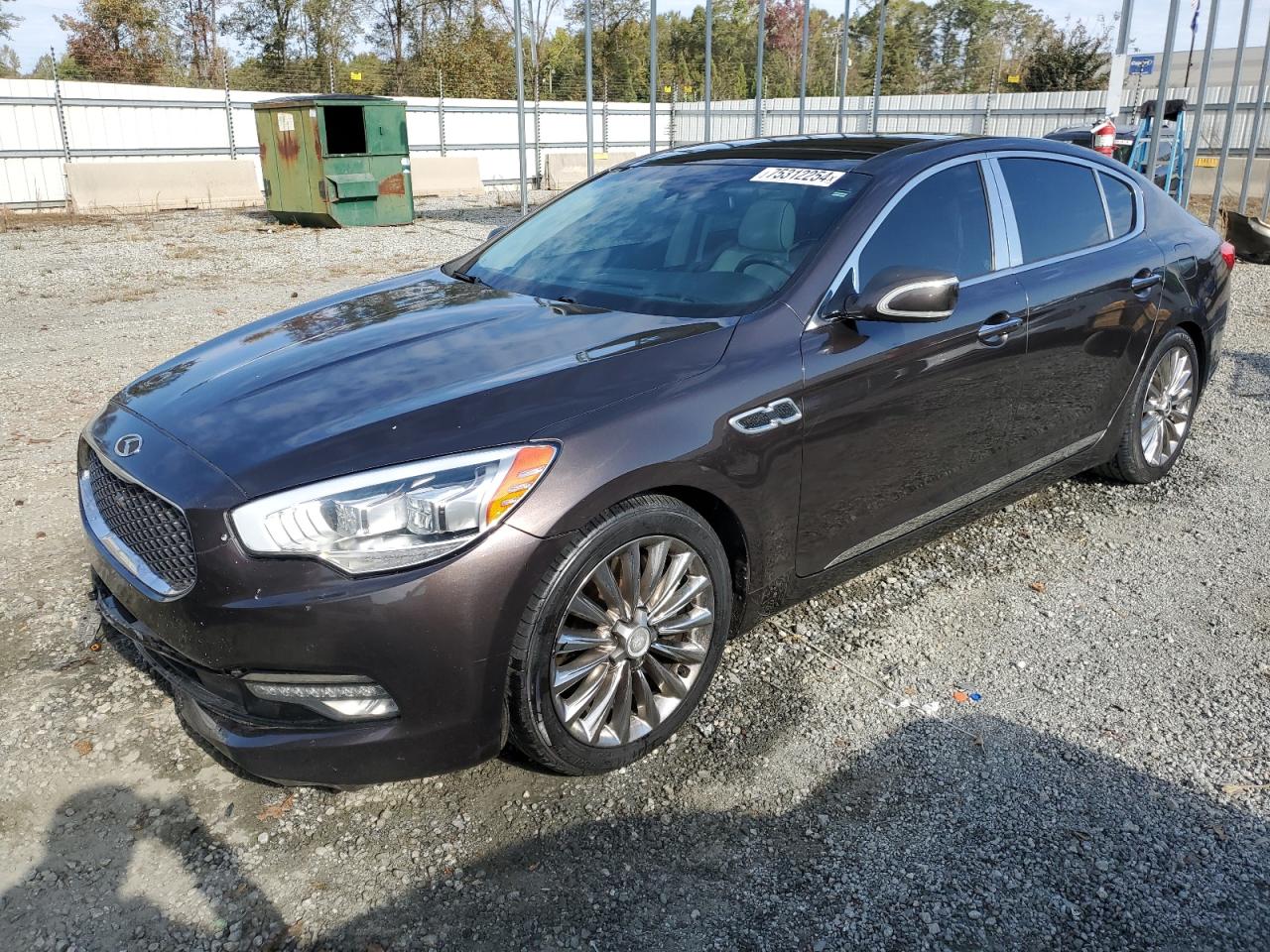 2015 Kia K900 VIN: KNALW4D48F6022332 Lot: 75312254