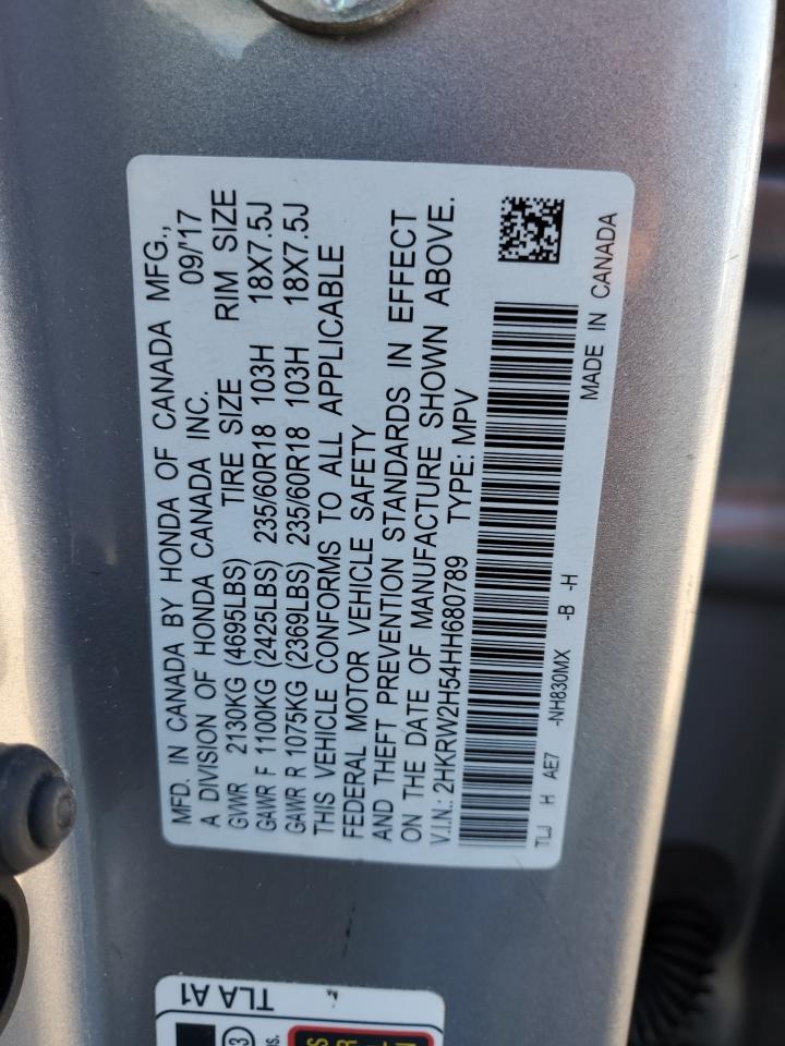 2HKRW2H54HH680789 2017 Honda Cr-V Ex