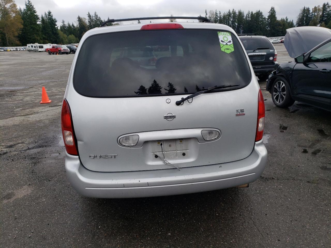 2001 Nissan Quest Gxe VIN: 4N2ZN15T81D809481 Lot: 74615054