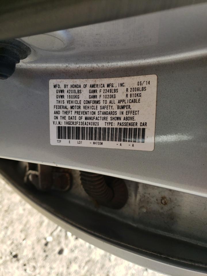 1HGCR2F33EA240825 2014 Honda Accord Lx