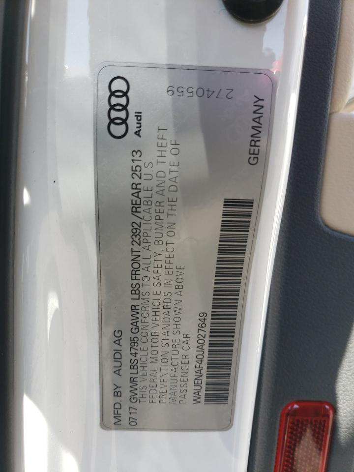 WAUENAF40JA027649 2018 AUDI A4 - Image 12