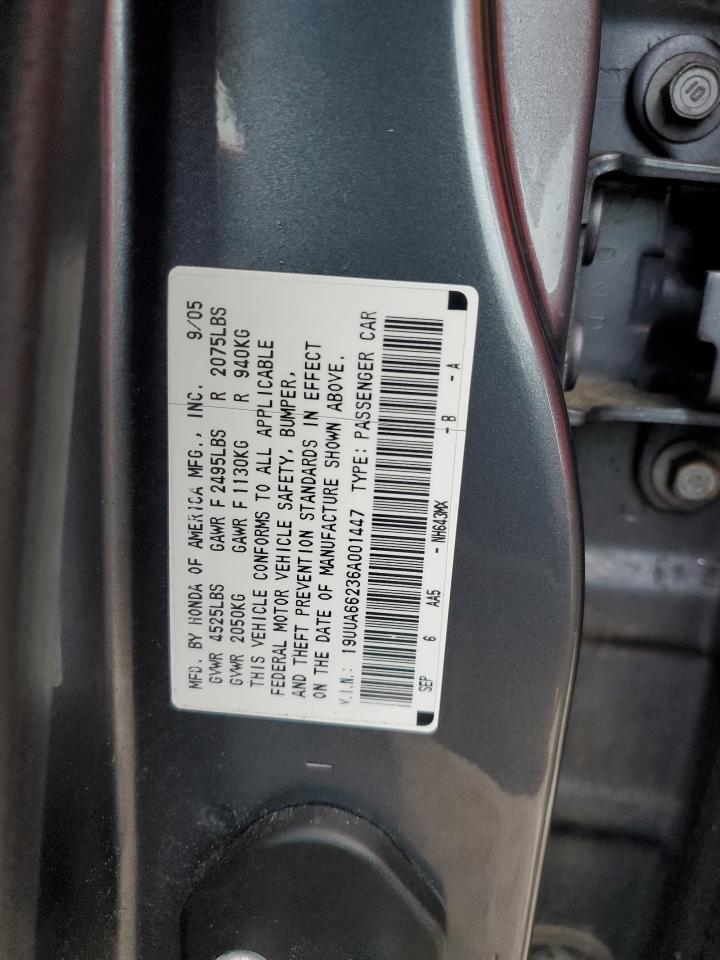 19UUA66236A001447 2006 Acura 3.2Tl