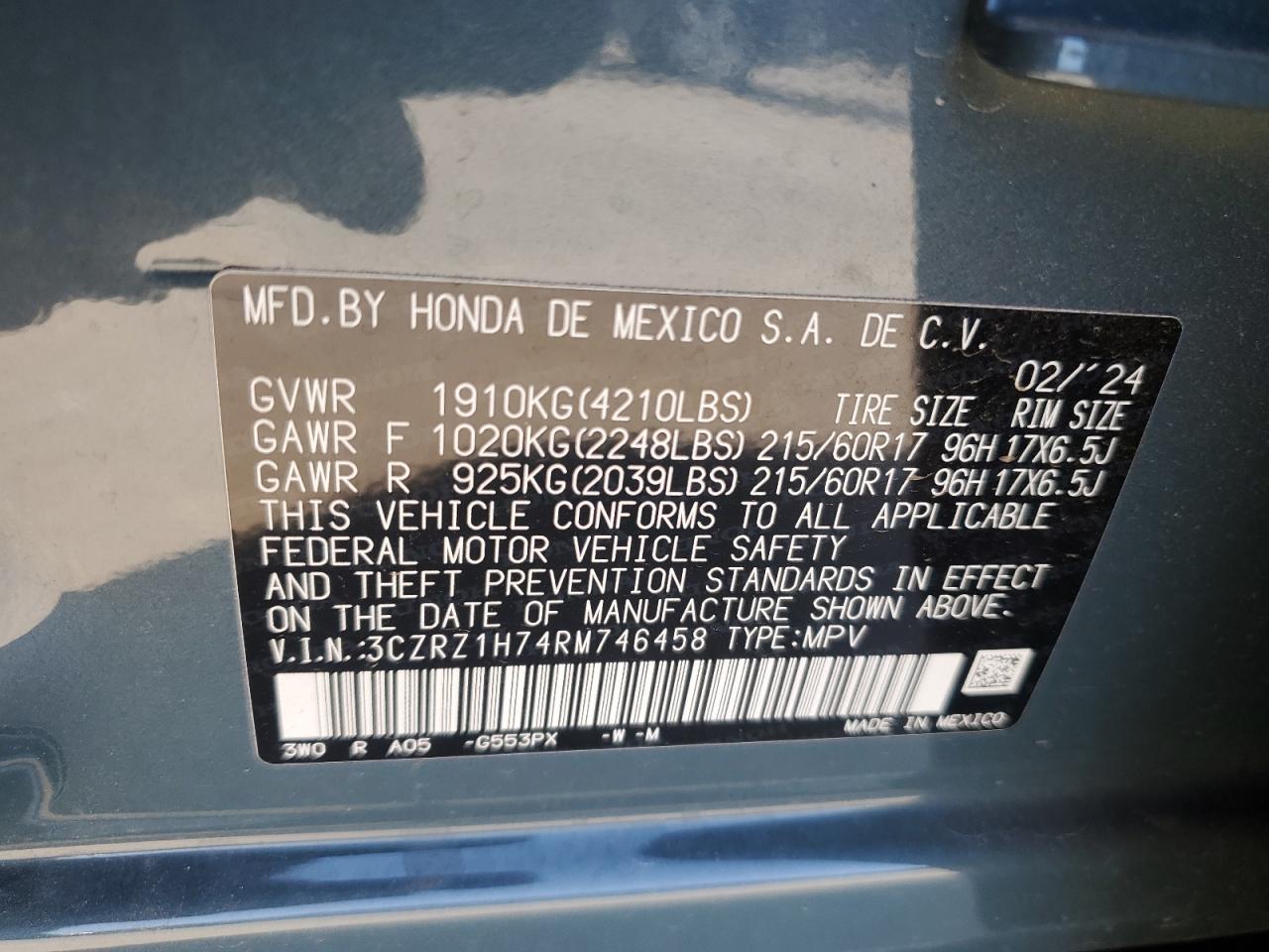 2024 Honda HR-V - Image 13