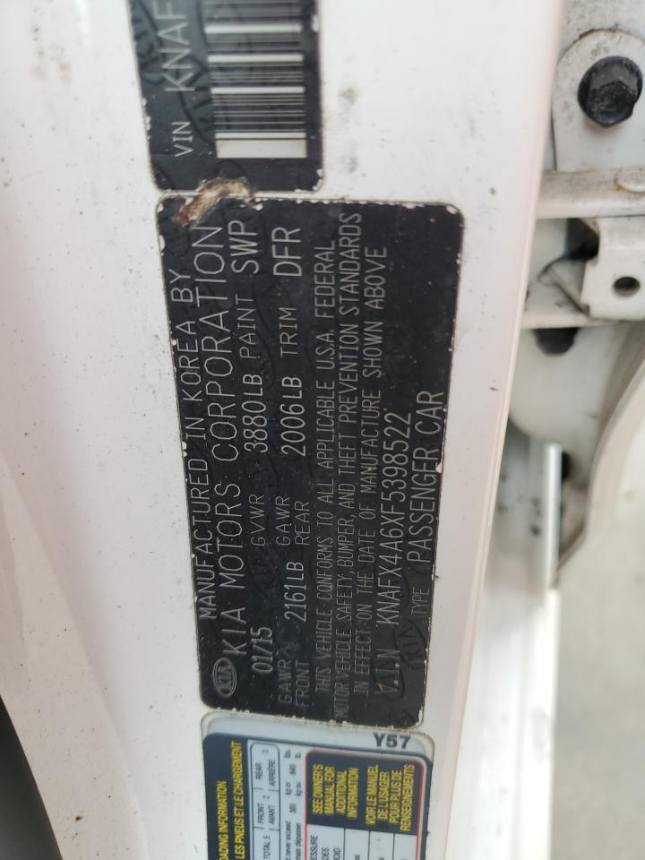 KNAFX4A6XF5398522 2015 KIA FORTE - Image 12