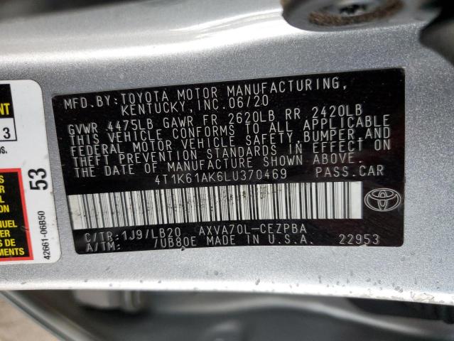 4T1K61AK6LU370469 Toyota Camry XSE 12