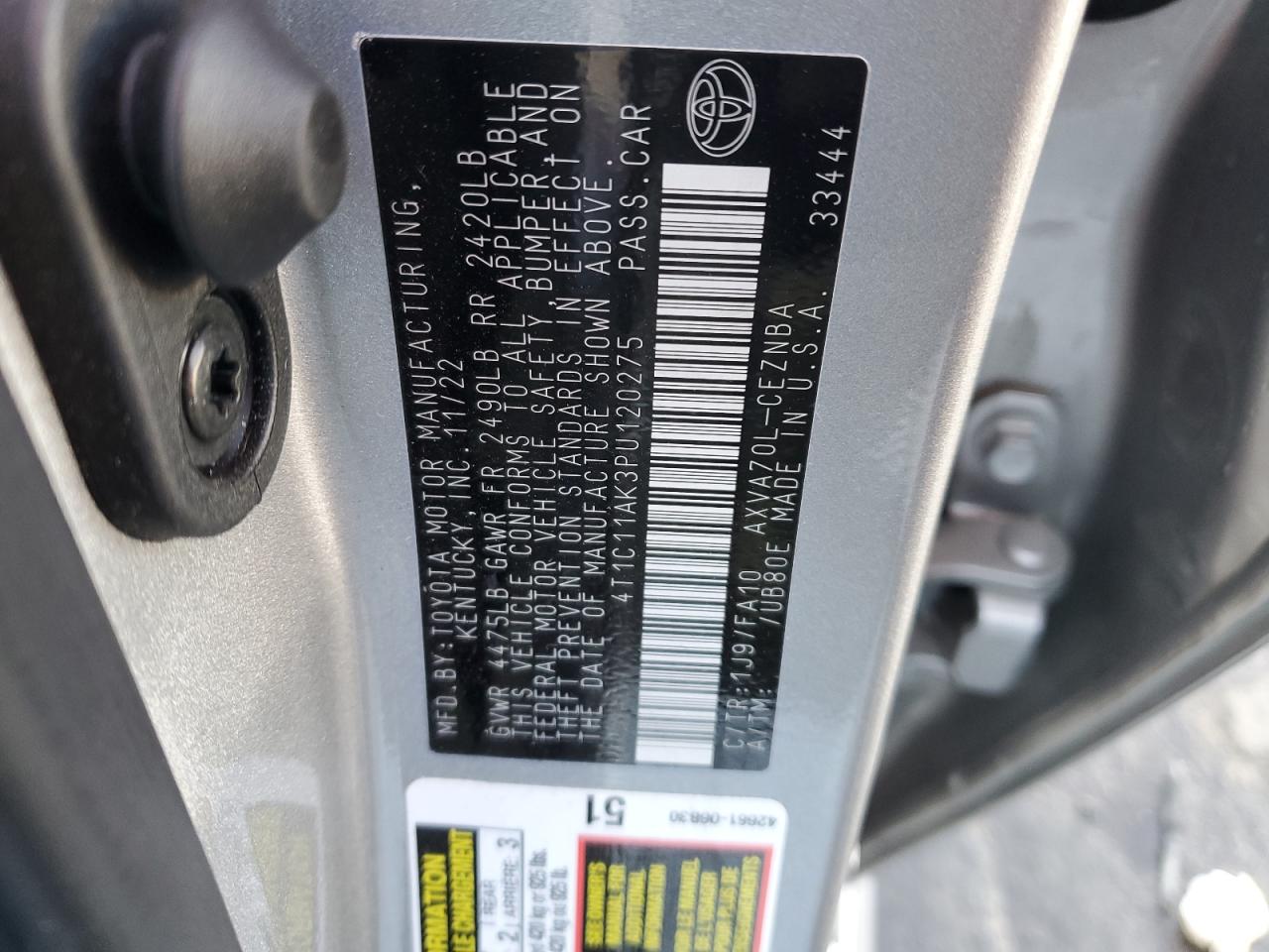 4T1C11AK3PU120275 2023 TOYOTA CAMRY - Image 13