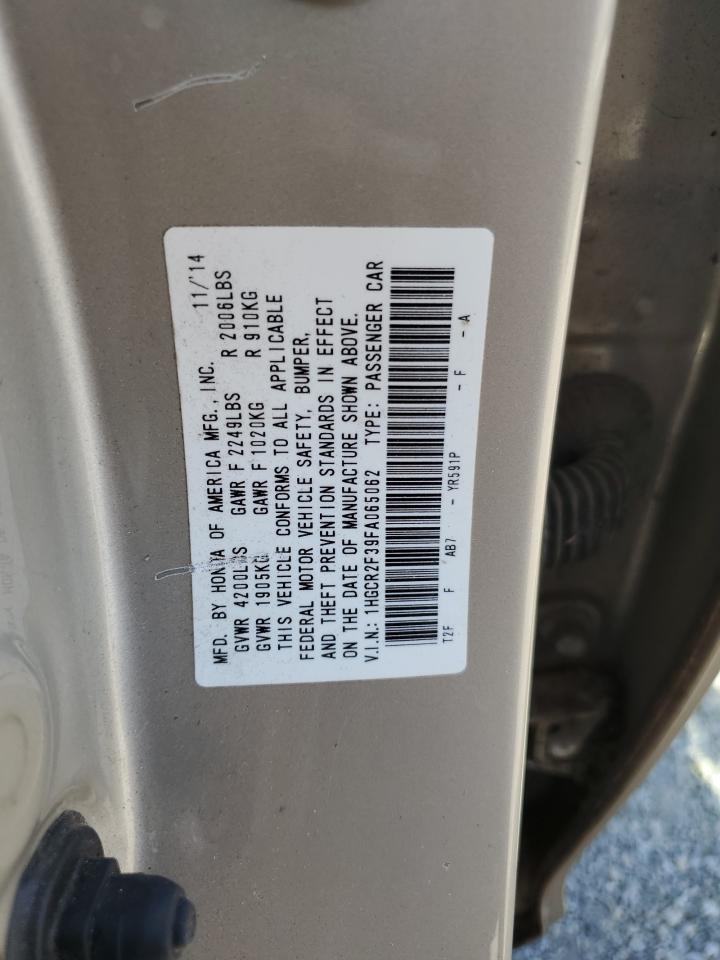 1HGCR2F39FA065062 2015 Honda Accord Lx