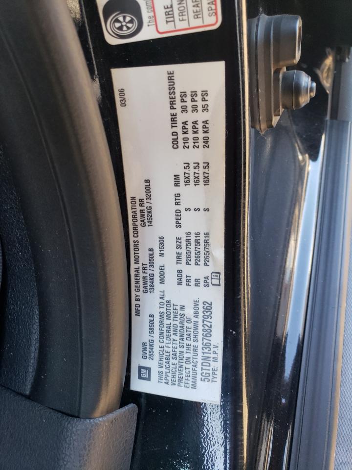 2006 Hummer H3 VIN: 5GTDN136768279362 Lot: 77757274