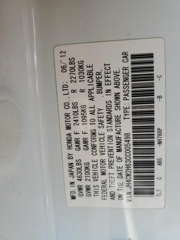 JH4CW2H63CC005498 2012 Acura Tsx Tech