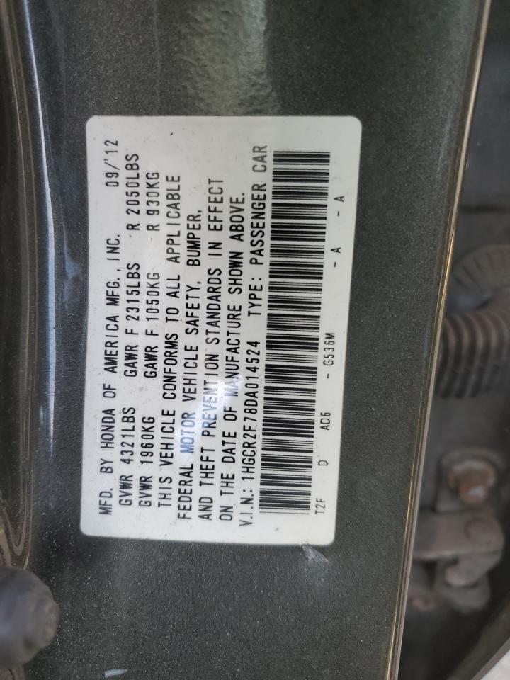 1HGCR2F78DA014524 2013 Honda Accord Ex