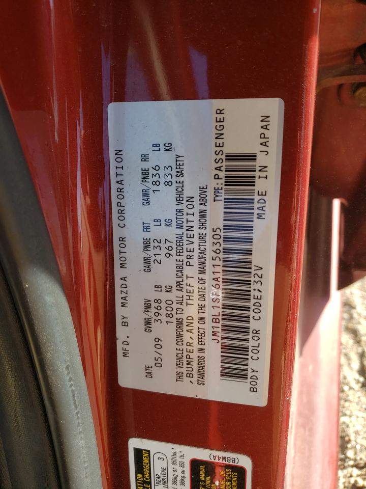 2010 Mazda 3 I VIN: JM1BL1SF6A1156305 Lot: 74857604