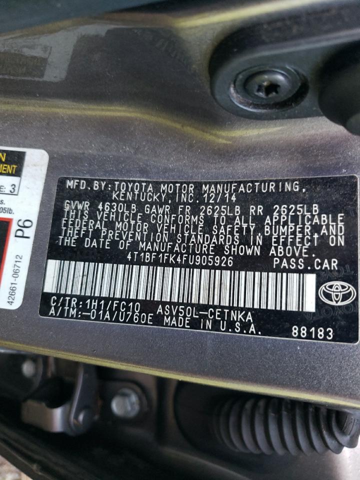 4T1BF1FK4FU905926 2015 Toyota Camry Le