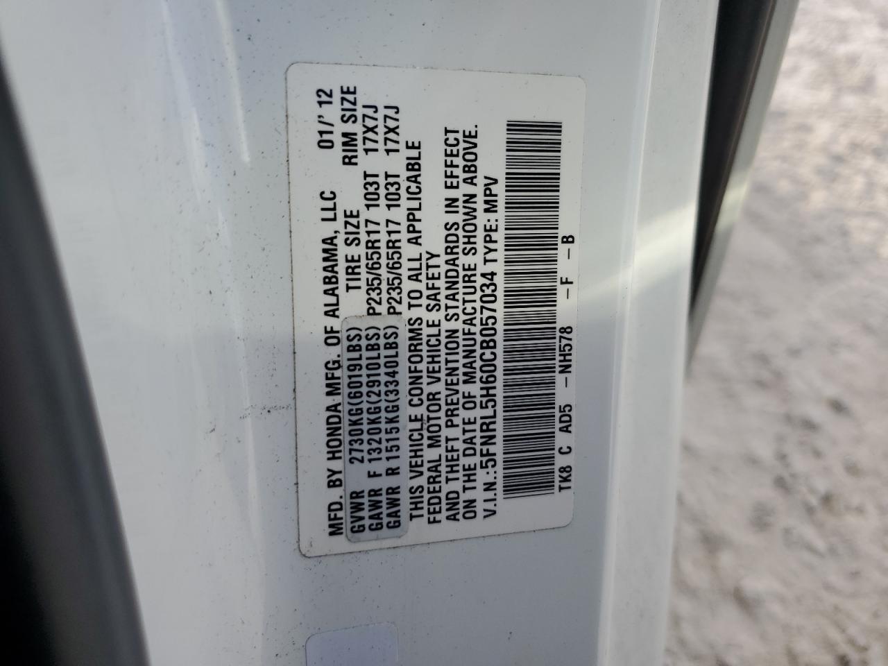 2012 Honda Odyssey - Image 13