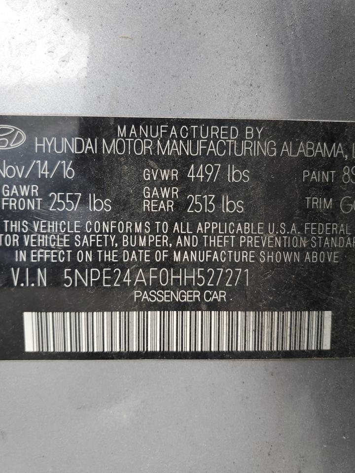 5NPE24AF0HH527271 2017 Hyundai Sonata Se