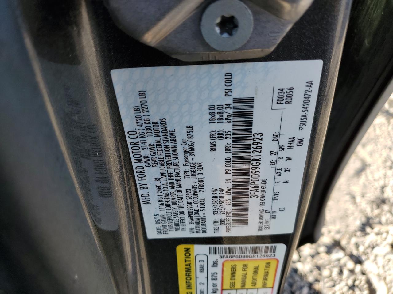 2016 Ford Fusion - Image 12