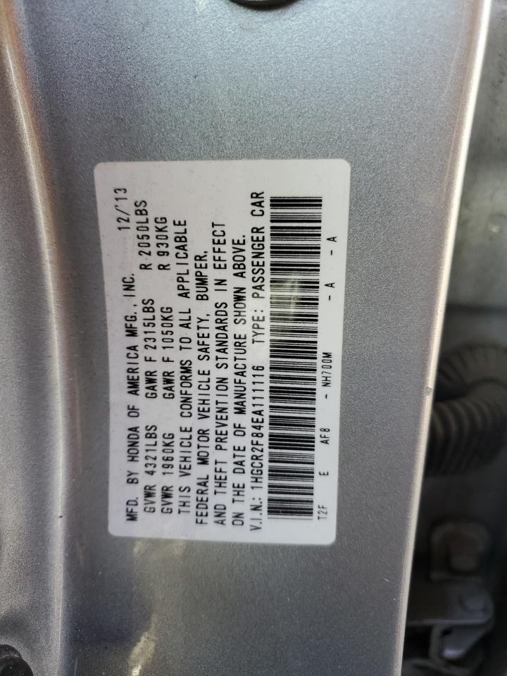 1HGCR2F84EA111116 2014 Honda Accord Exl