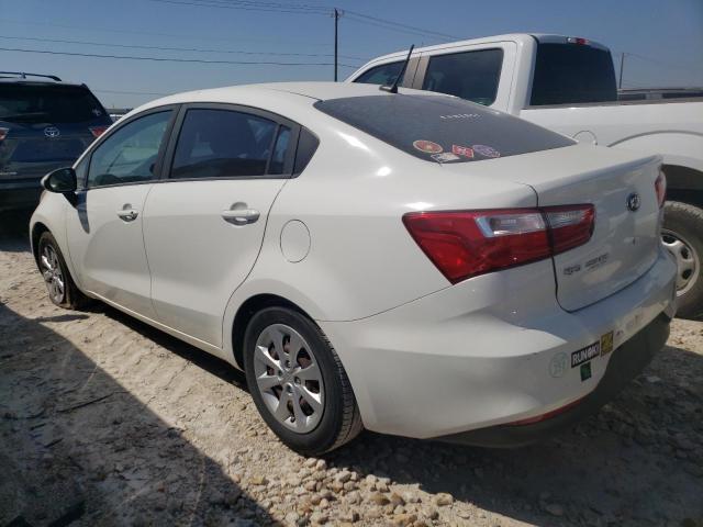  KIA RIO 2016 White