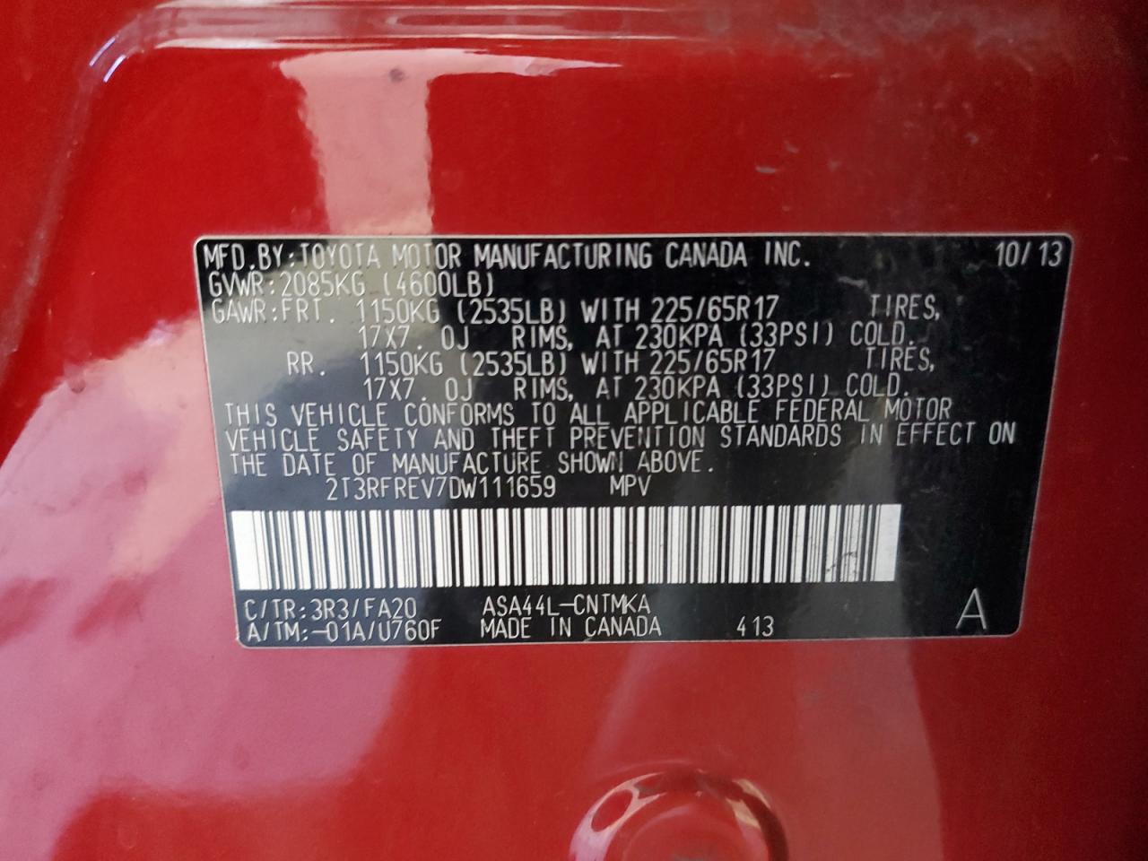 2013 Toyota RAV 4 - Image 13