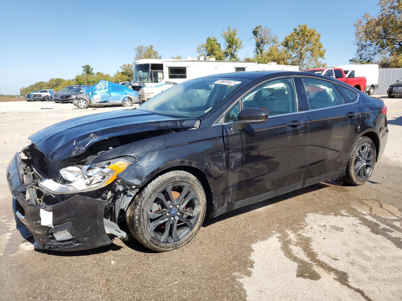 2019 Ford Fusion Se VIN: 3FA6P0HD7KR172399 Lot: 81907483