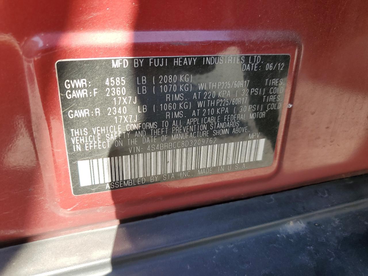 2013 Subaru Outback - Image 15