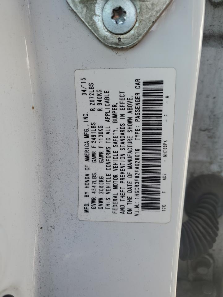 1HGCR3F82FA028016 2015 Honda Accord Exl