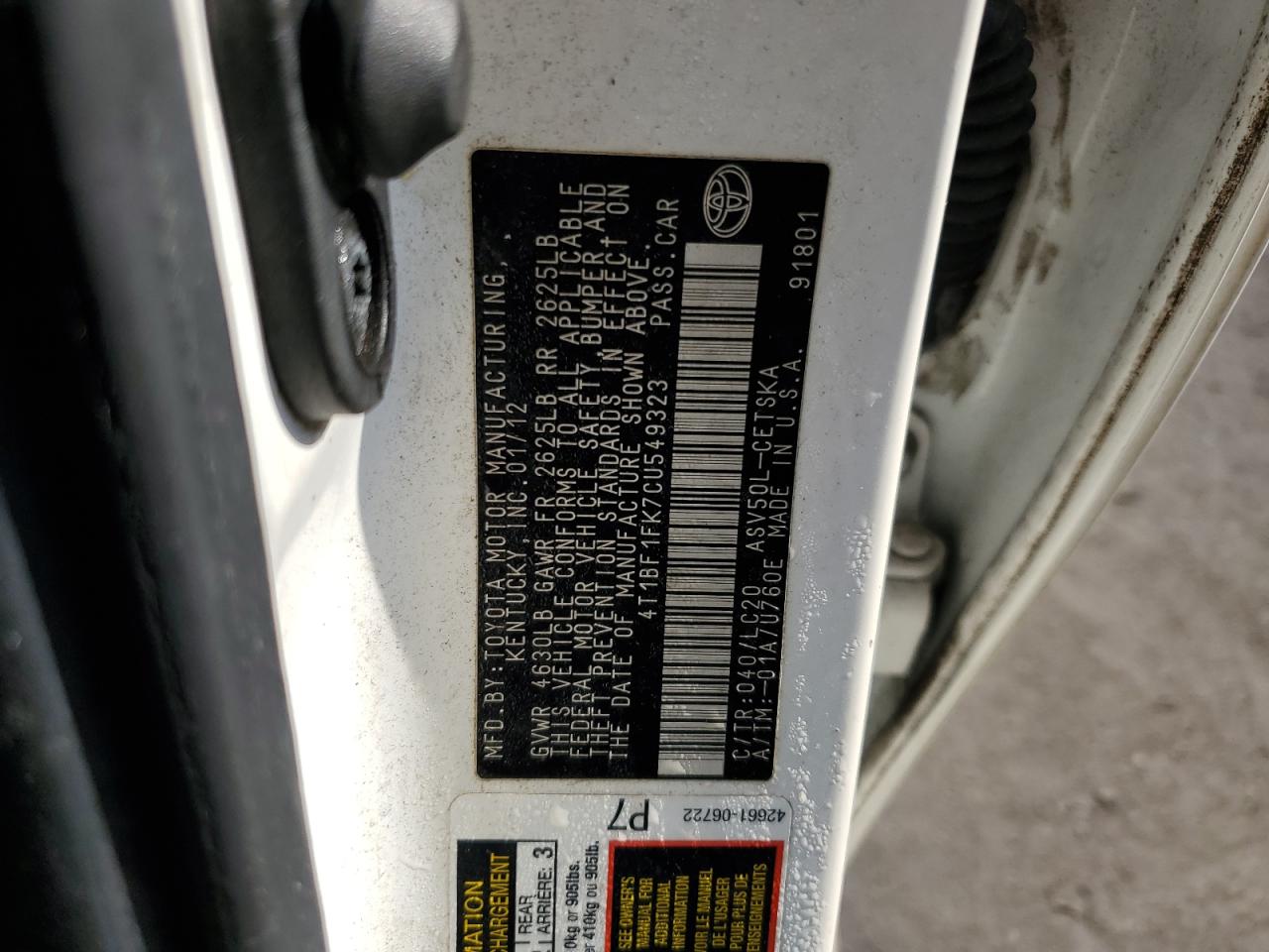 2012 Toyota Camry - Image 13