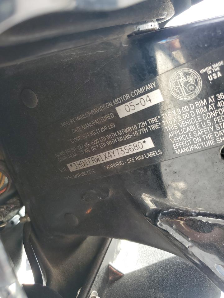 2004 Harley-Davidson Flhrci VIN: 1HD1FRW1X4Y735680 Lot: 77175344