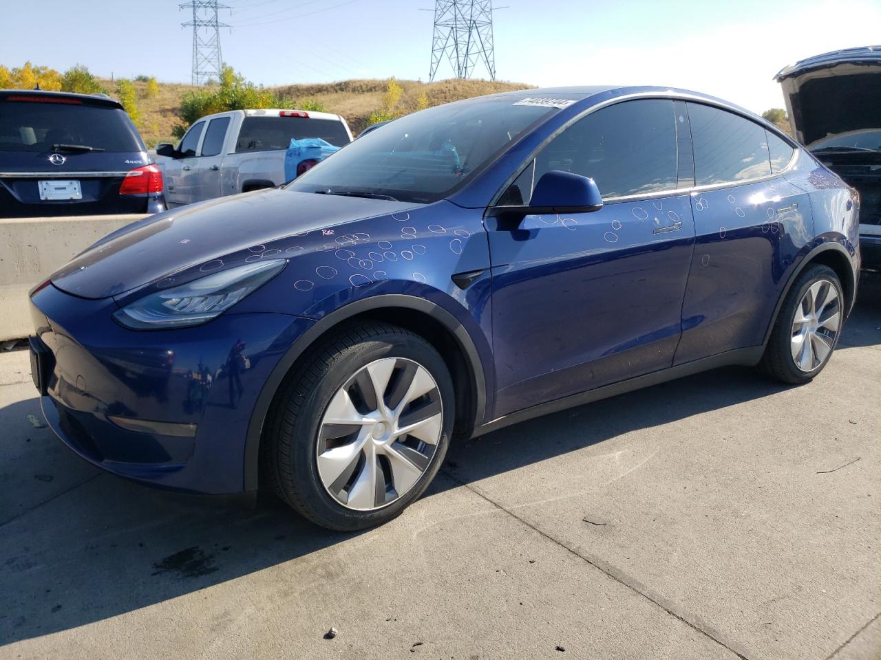 2021 Tesla Model Y VIN: 5YJYGDEE5MF083880 Lot: 74039744