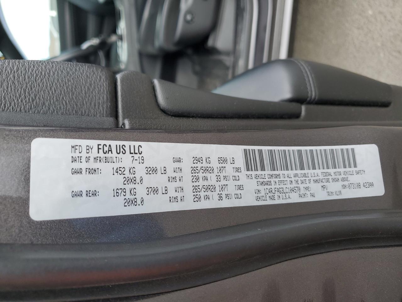 2020 Jeep Grand Cherokee - Image 14