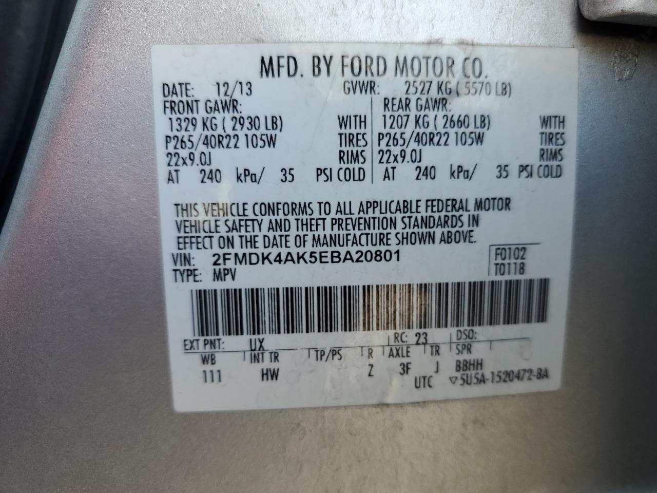 2014 Ford Edge - Image 16
