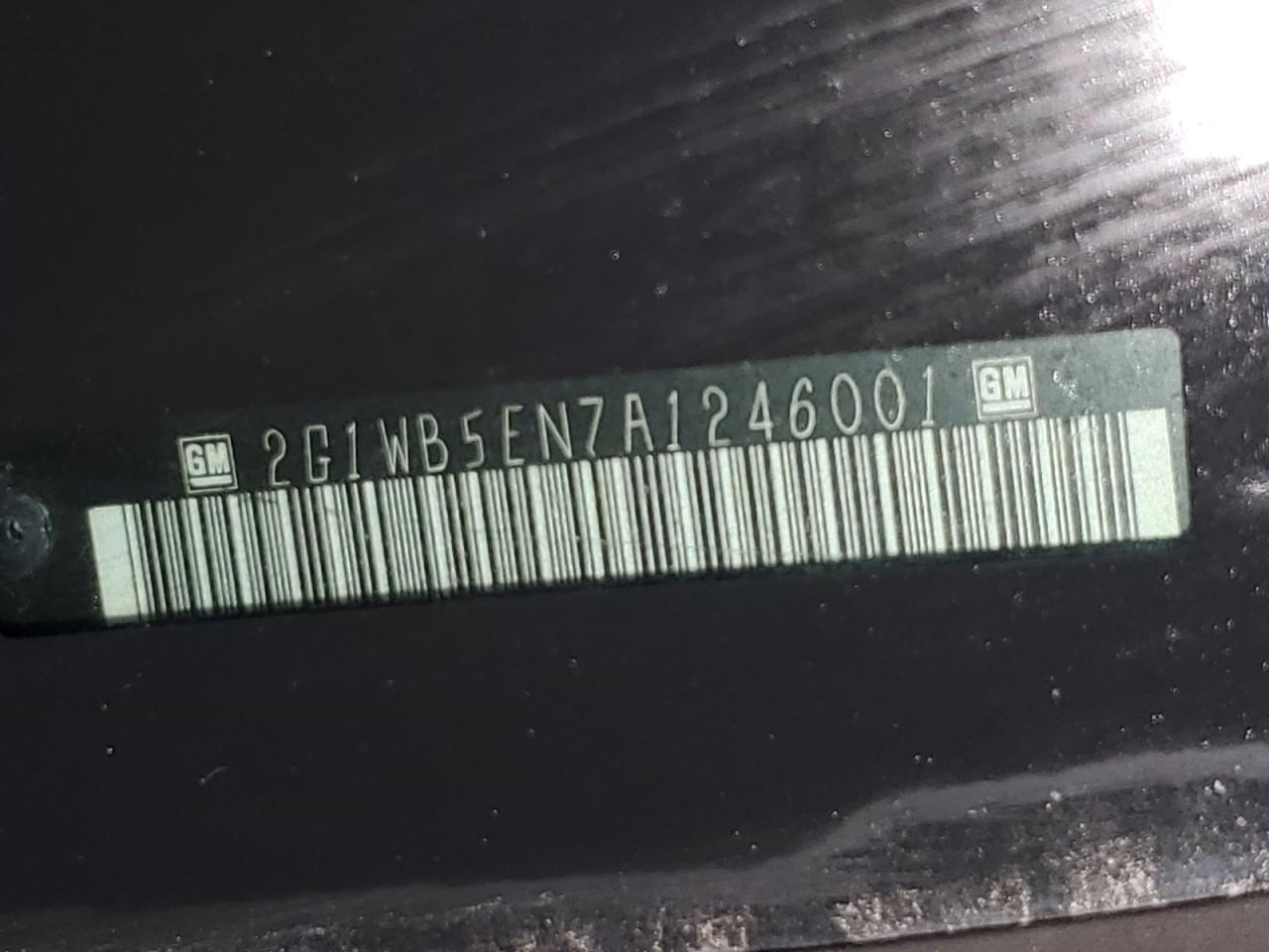 2010 Chevrolet Impala Lt VIN: 2G1WB5EN7A1246001 Lot: 74218034