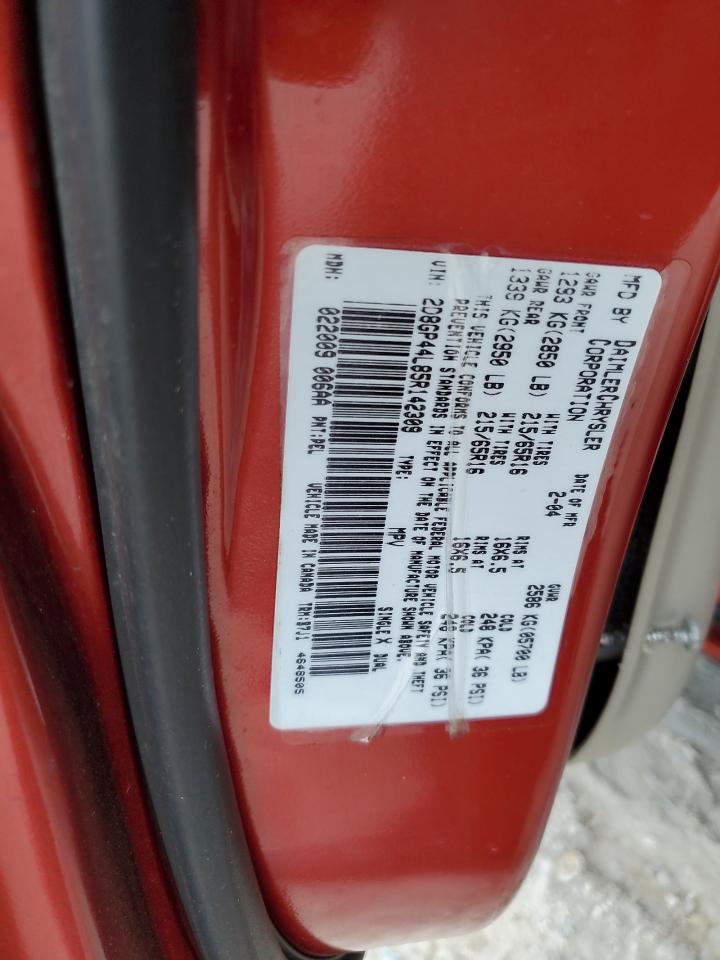2005 Dodge Grand Caravan Sxt VIN: 2D8GP44L85R142309 Lot: 55246985