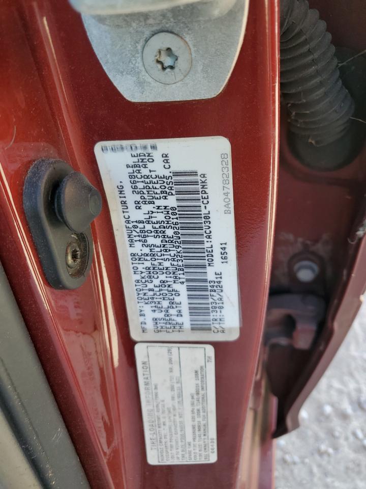 4T1BE32K92U026100 2002 Toyota Camry Le