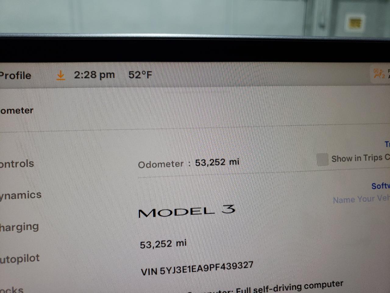 2023 Tesla Model 3 VIN: 5YJ3E1EA9PF439327 Lot: 77952884