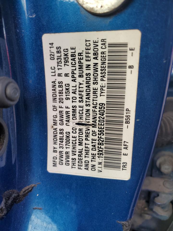 19XFB2F56EE024059 2014 Honda Civic Lx