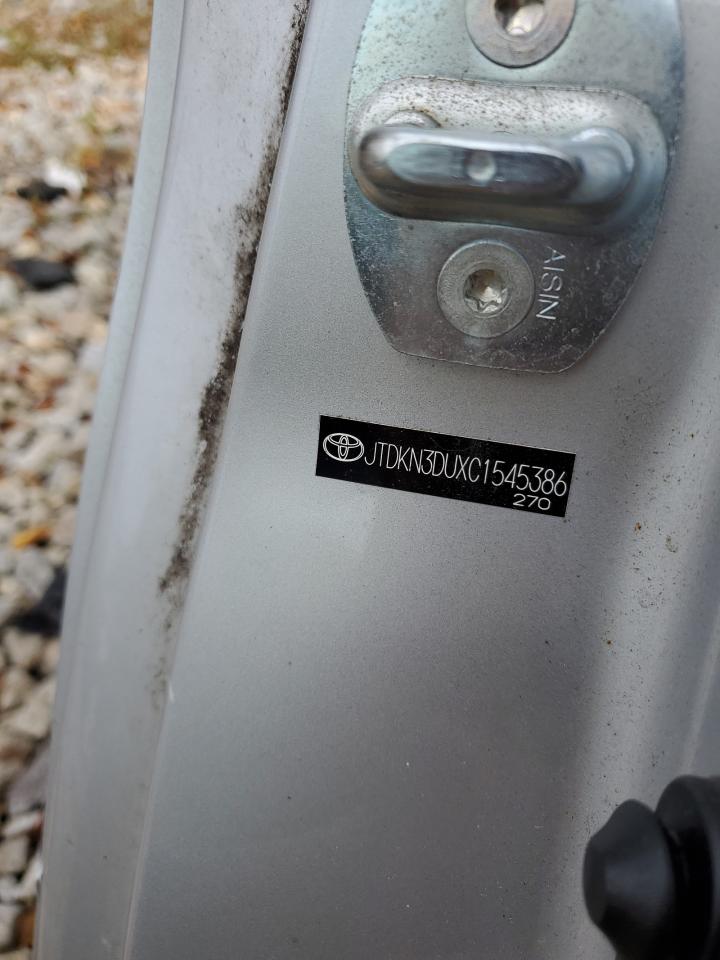 JTDKN3DUXC1545386 2012 Toyota Prius