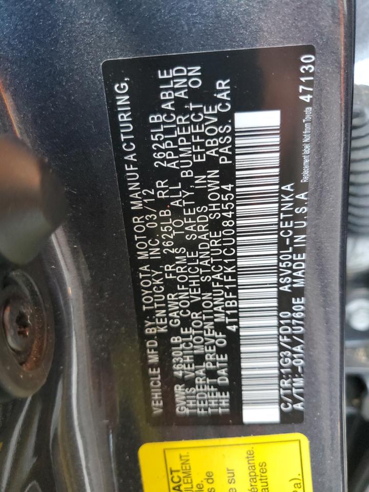 2012 Toyota Camry - Image 12