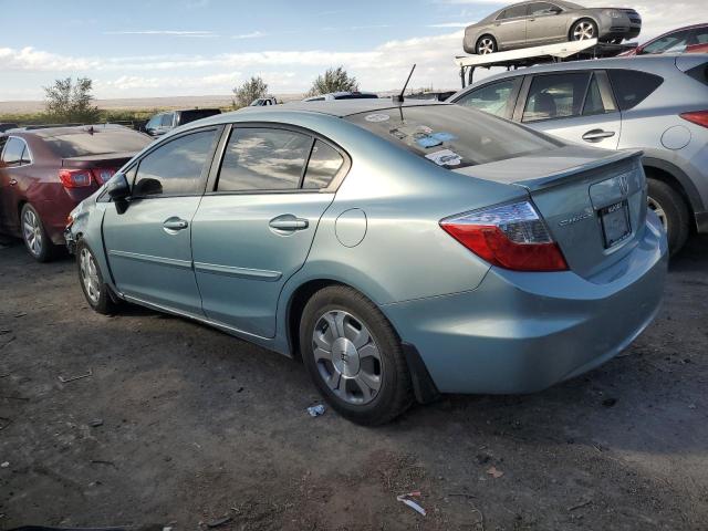 Sedans HONDA CIVIC 2012 Turquoise