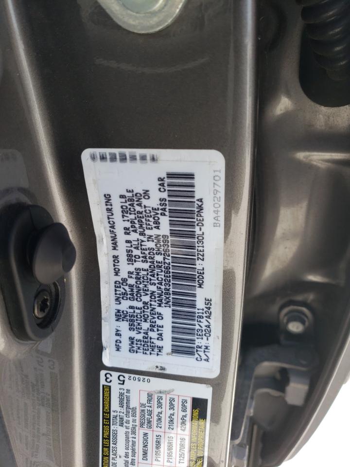 1NXBR32E66Z726399 2006 Toyota Corolla Ce