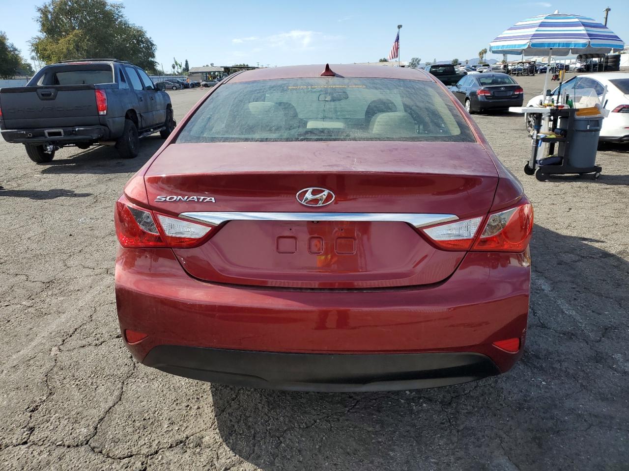 2014 Hyundai Sonata Gls VIN: 5NPEB4AC1EH893340 Lot: 77995934