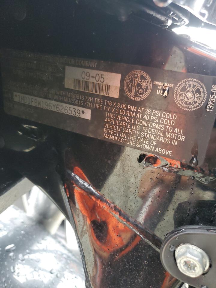 2006 Harley-Davidson Flhri VIN: 1HD1FBW196Y626539 Lot: 74254324