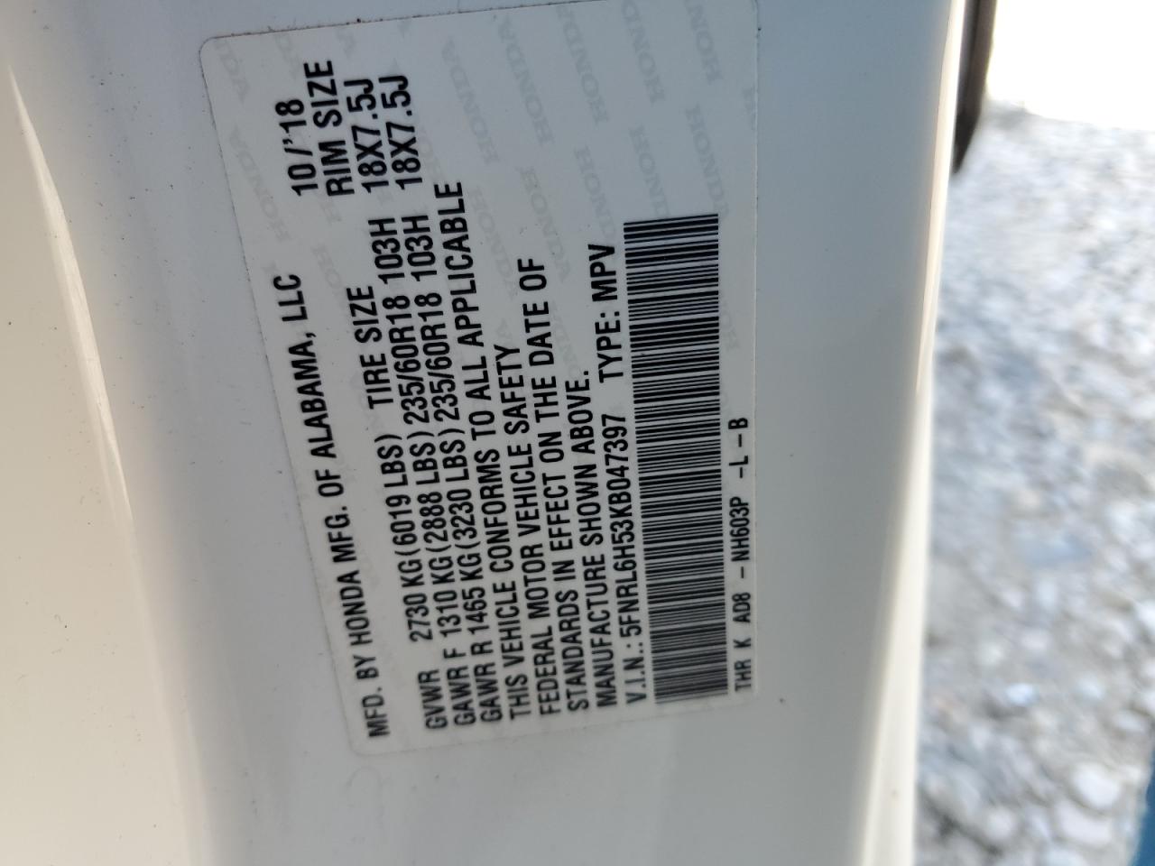 2019 Honda Odyssey - Image 13