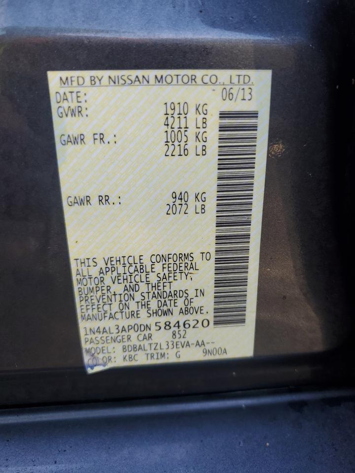 1N4AL3AP0DN584620 2013 Nissan Altima 2.5